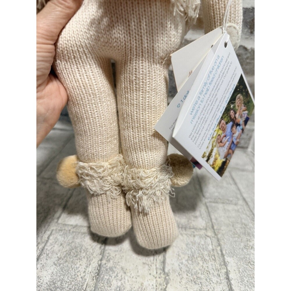 Cuddle + Kind Handmade Stella The Polar Bear Knit Doll Baby Plush Toy 15” New - Picture 6 of 13
